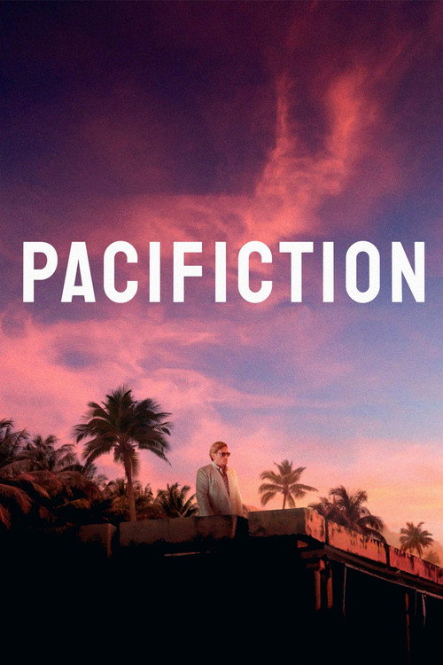 پوستر فیلم وهم‌آرام (عنوان ترکیبی از دو واژه‌ی «اقیانوس آرام» و «داستان» است Pacific + Fiction)
